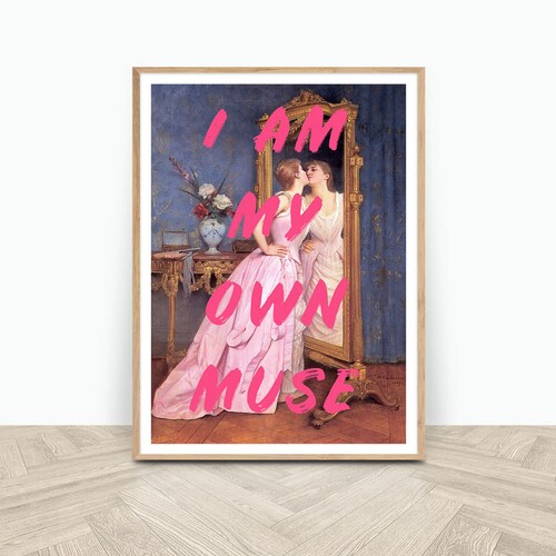 Own Muse Feminist Poster Altered Art 