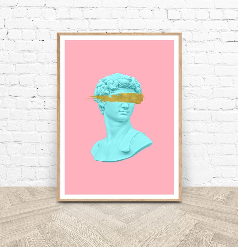 Aesthetic Statue Head Print Printable Wall Art Digital - Etsy