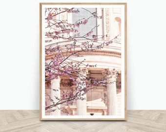 London Blossom Spring Wall Print, London Photography Print, Printable Wall Art, Digital Prints