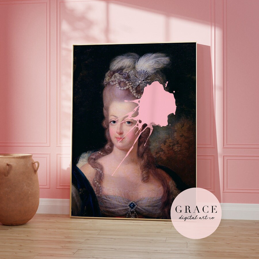 Marie Antoinette Print Printable Wall Art Digital Download - Etsy
