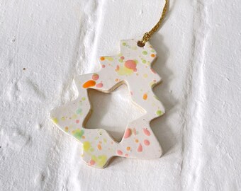 Tree Ornament - Tree and Star Shape Christmas Decoration