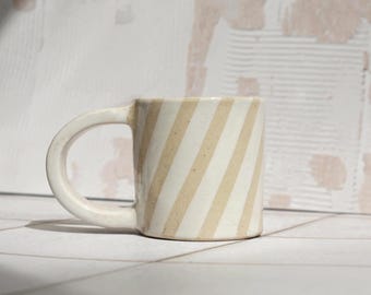 Espresso Striped Mug in pink