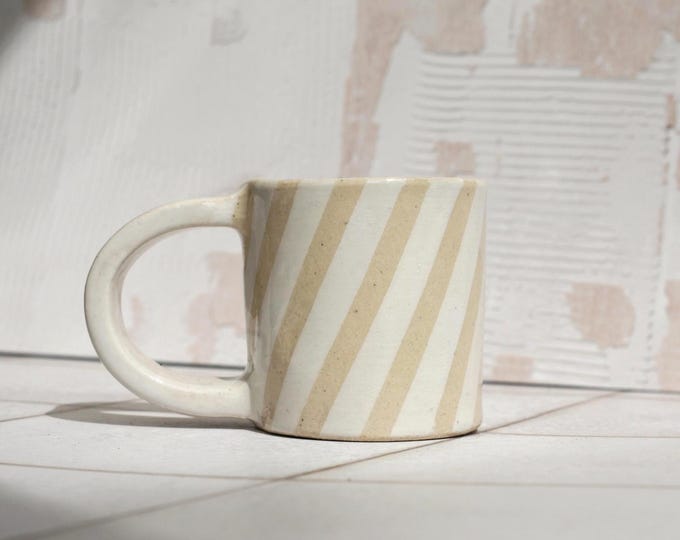 Espresso Striped Mug in pink