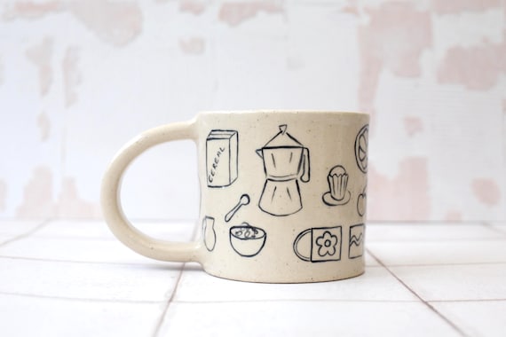 SECONDS Hand made ceramic mug- discounted due to flaws