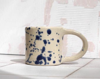 Espresso Striped Mug in Splash Blue