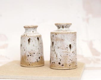 Ornamental Bud Ceramic Vase, Stoneware Pottery, Two Vase Choices