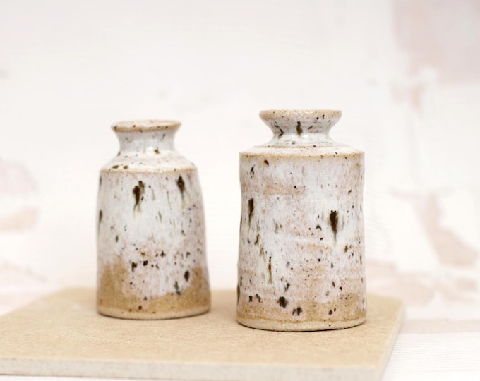 Ornamental Bud Ceramic Vase, Stoneware Pottery, Two Vase Choices