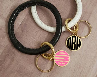 leather bracelet keychain