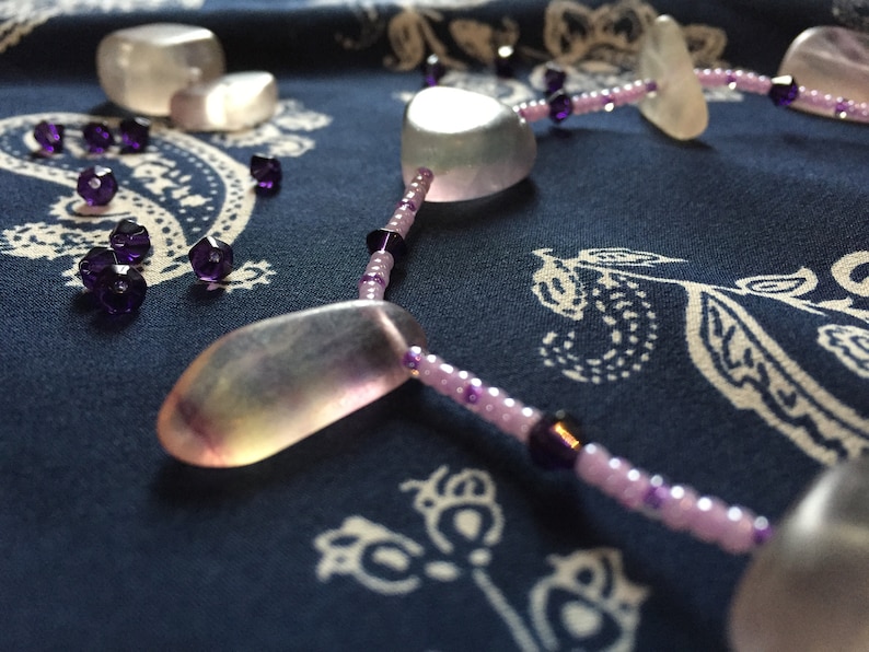 Purple Stone Anklet