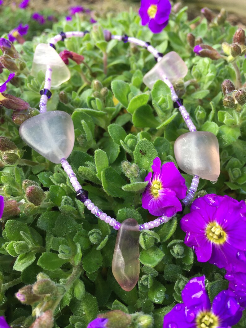 Purple Stone Anklet