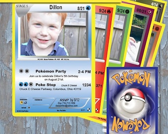 pokemon invitations etsy