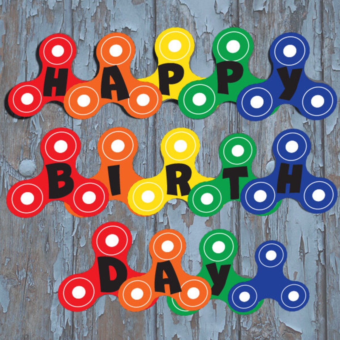 Fidget Spinner Party Fidget Spinner Birthday Fidget Spinner Etsy
