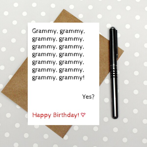 Grammy Birthday Card Printable - Etsy