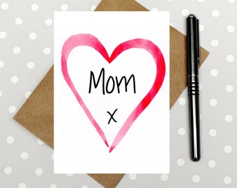 Mom Mother's Day card - Happy Mother's Day Mom - cute Mother's Day Card - sweet mother's day card - birthday card mom - card for new mom