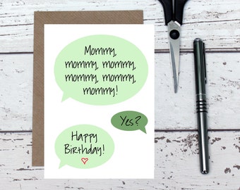 Mommy Birthday Card - Etsy