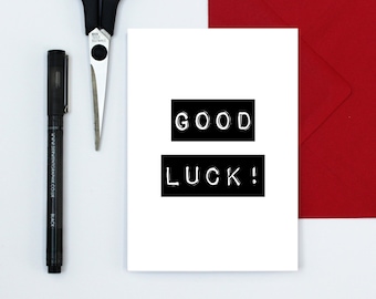 retro good luck card