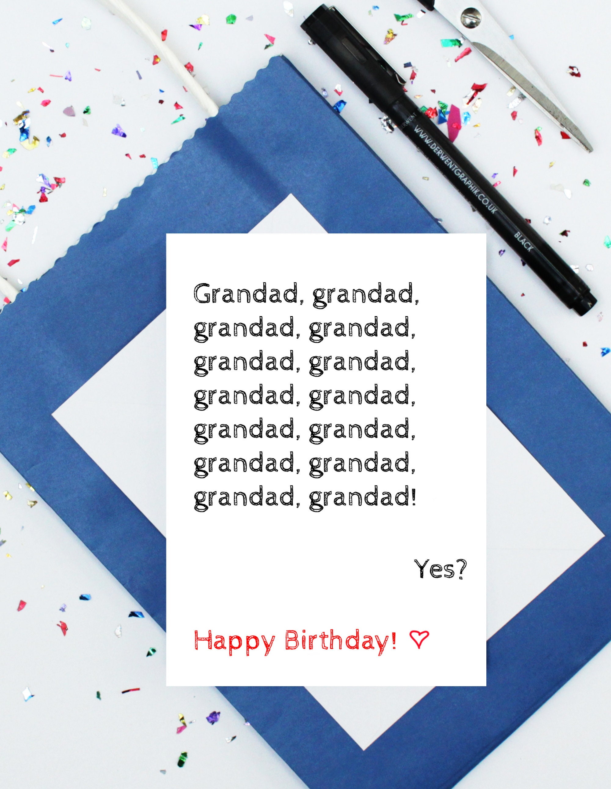 Download Grandad Card Funny Birthday Card For Grandad Grandad Etsy