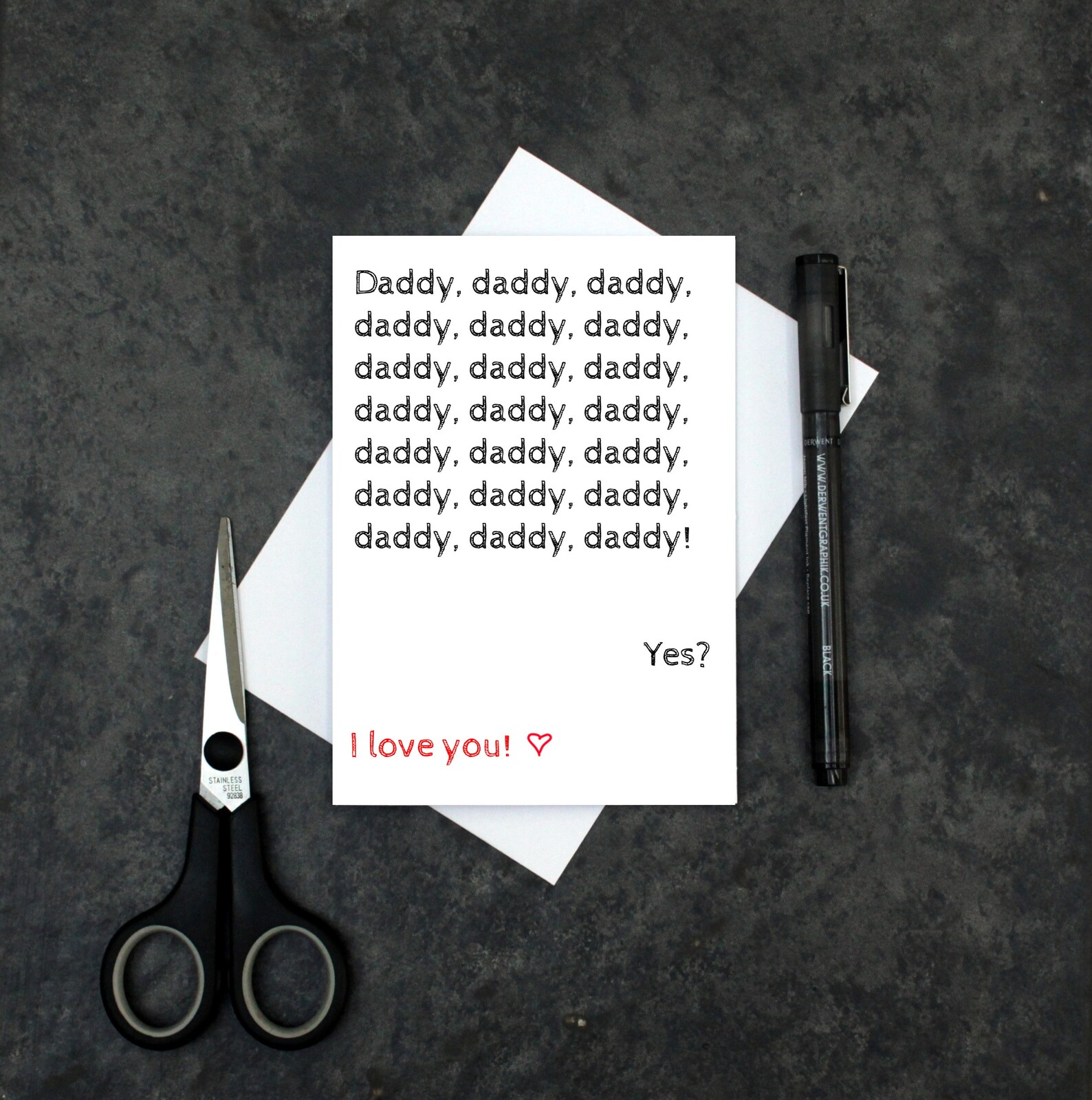 Daddy Valentine's Day Card Funny Love Card for Daddy - Etsy