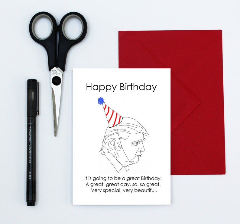 funny Donald Trump birthday card image 4