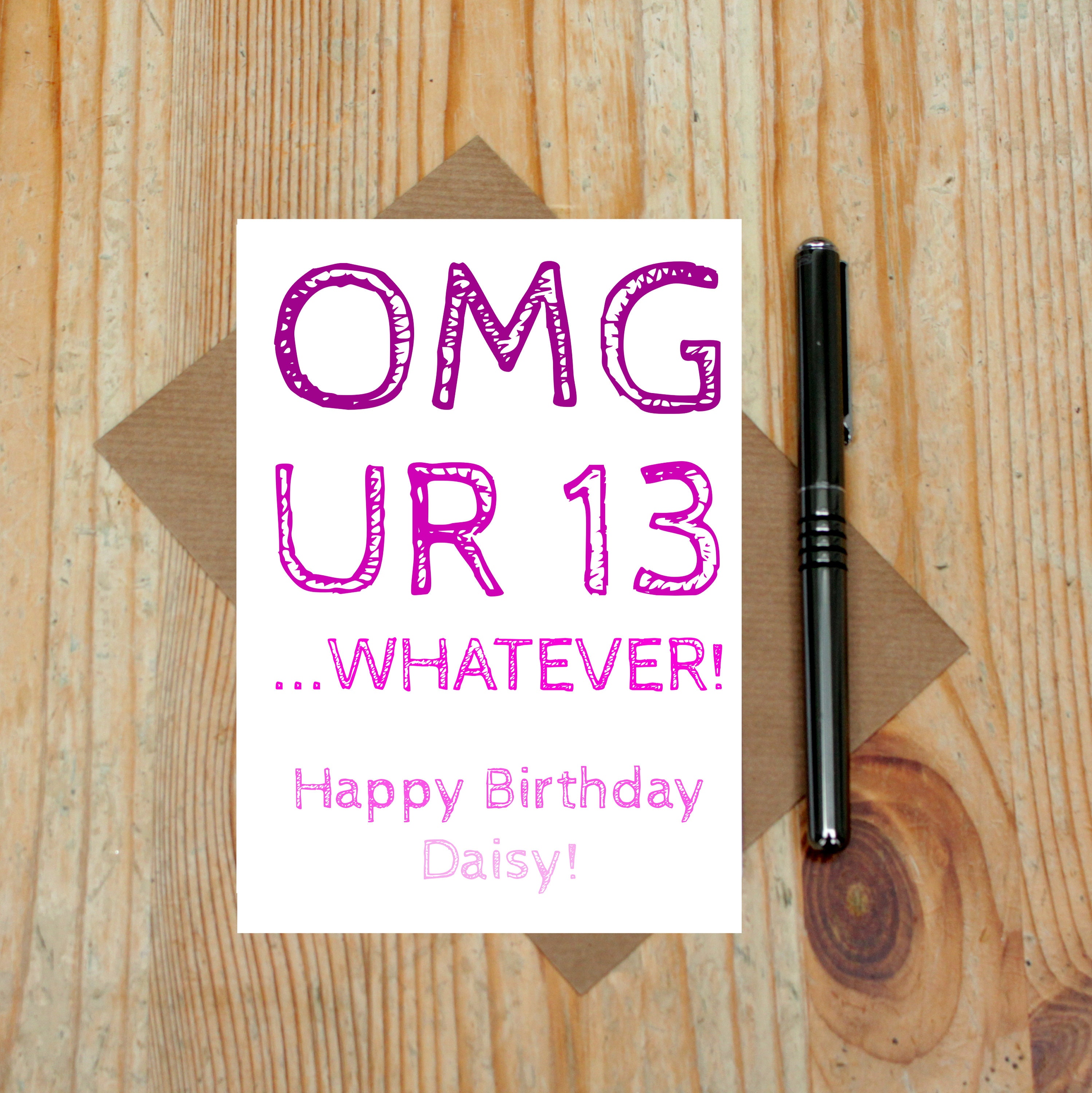 Personalised Teenage Girl Card Personalised Birthday Card -  Portugal