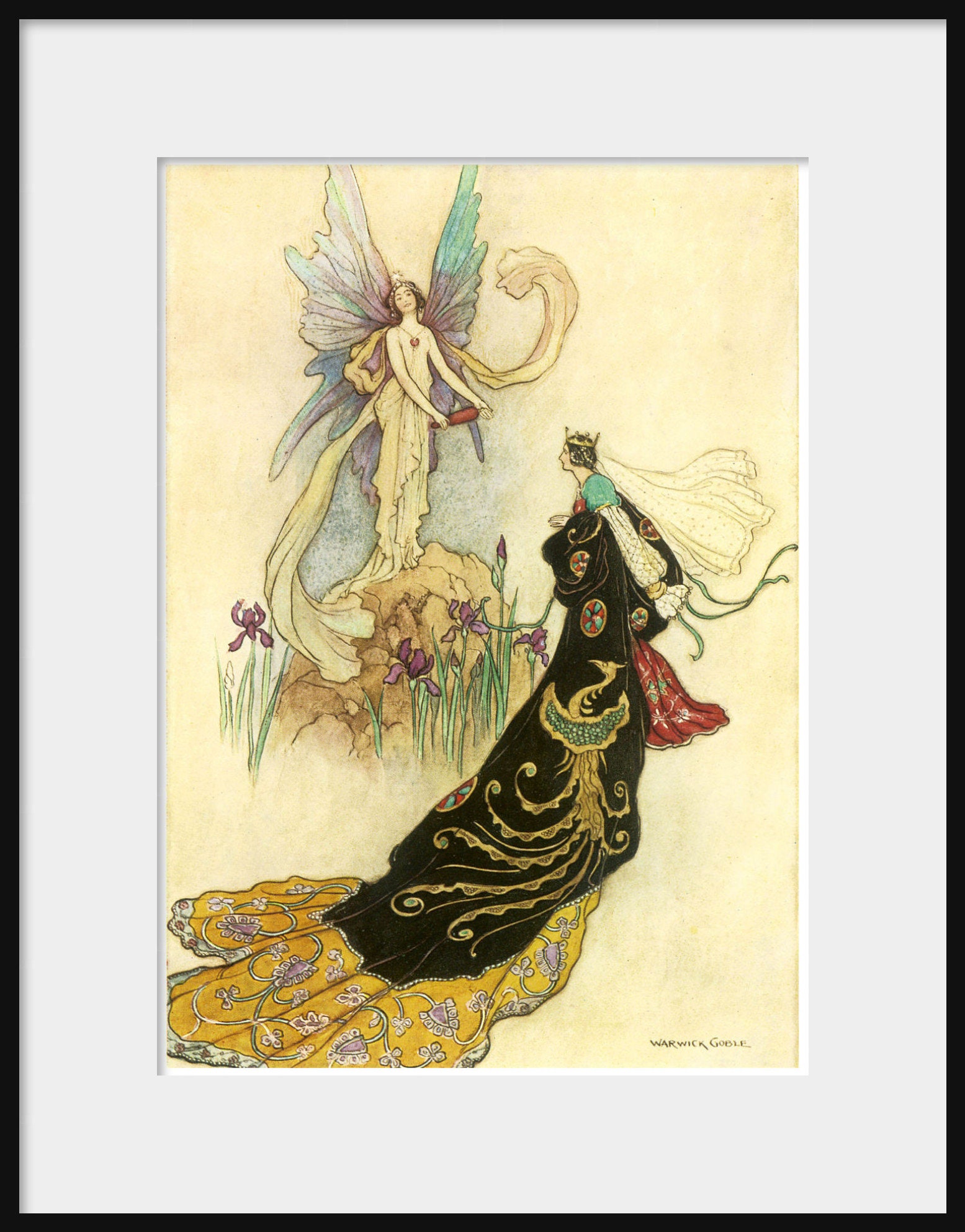 Fairy Coquette and Lambs by Warwick Goble Poster