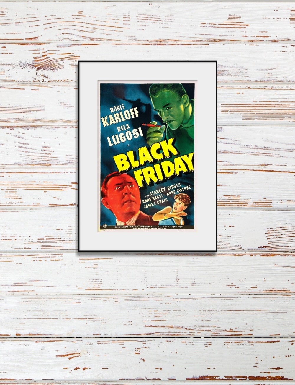 Mediabook Black Friday Cover A Boris Karloff + Bela Lugosi Blu-Ray DVD  Cover B