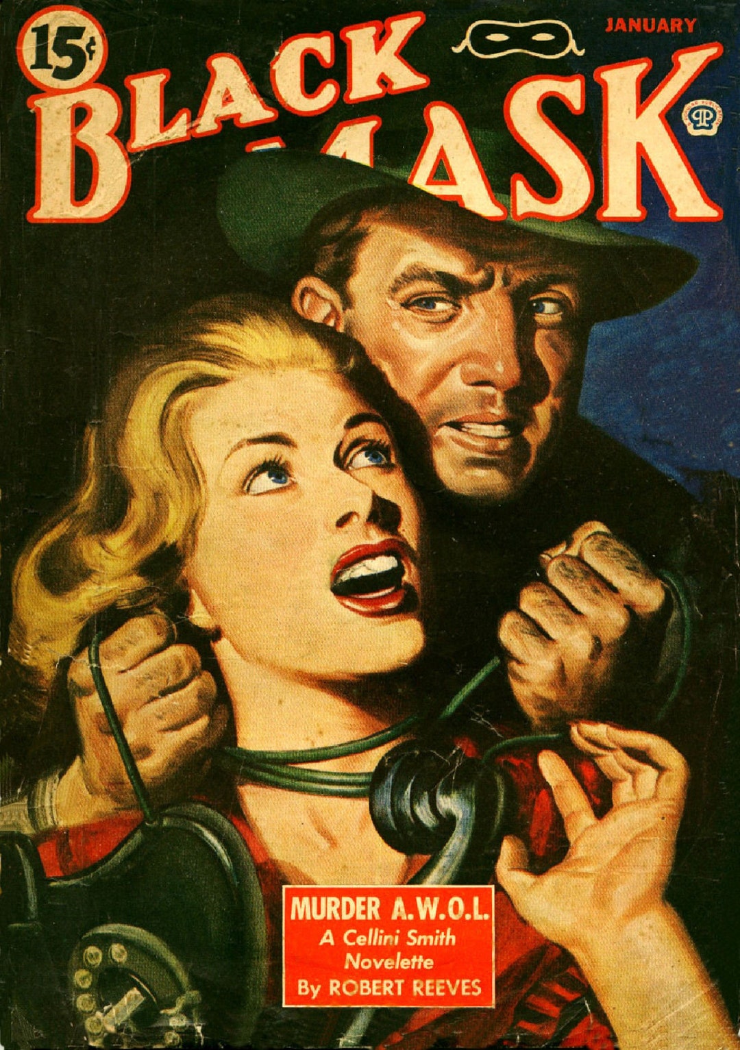 BLACK MASK Jan. 1945 Pulp Detective Magazine Cover - Etsy