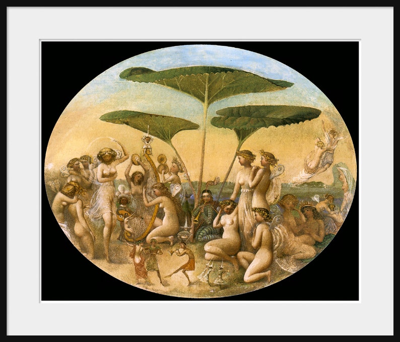 Fairy art print poster Gift for fairy lover Nude fairy art print Thomas Heatherly The Golden Age New Fine Art Giclee Print Poster P263