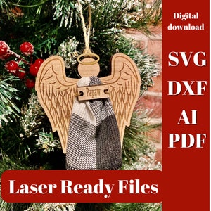 Memorial Angel svg pdf ai dxf digital download file for laser cutter