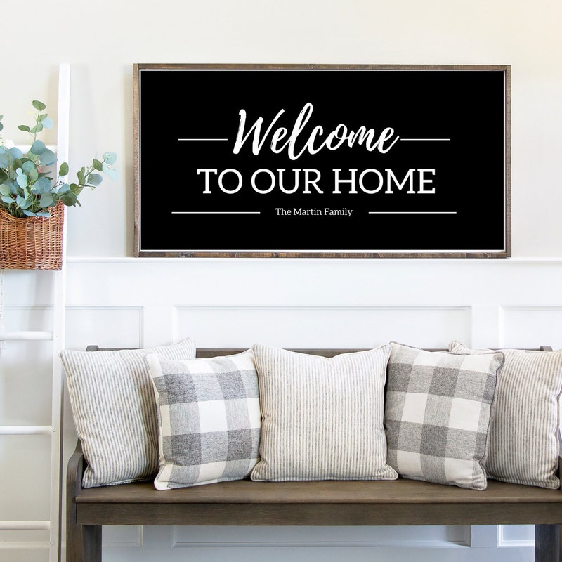 Welcome to Our Home Sign - Etsy