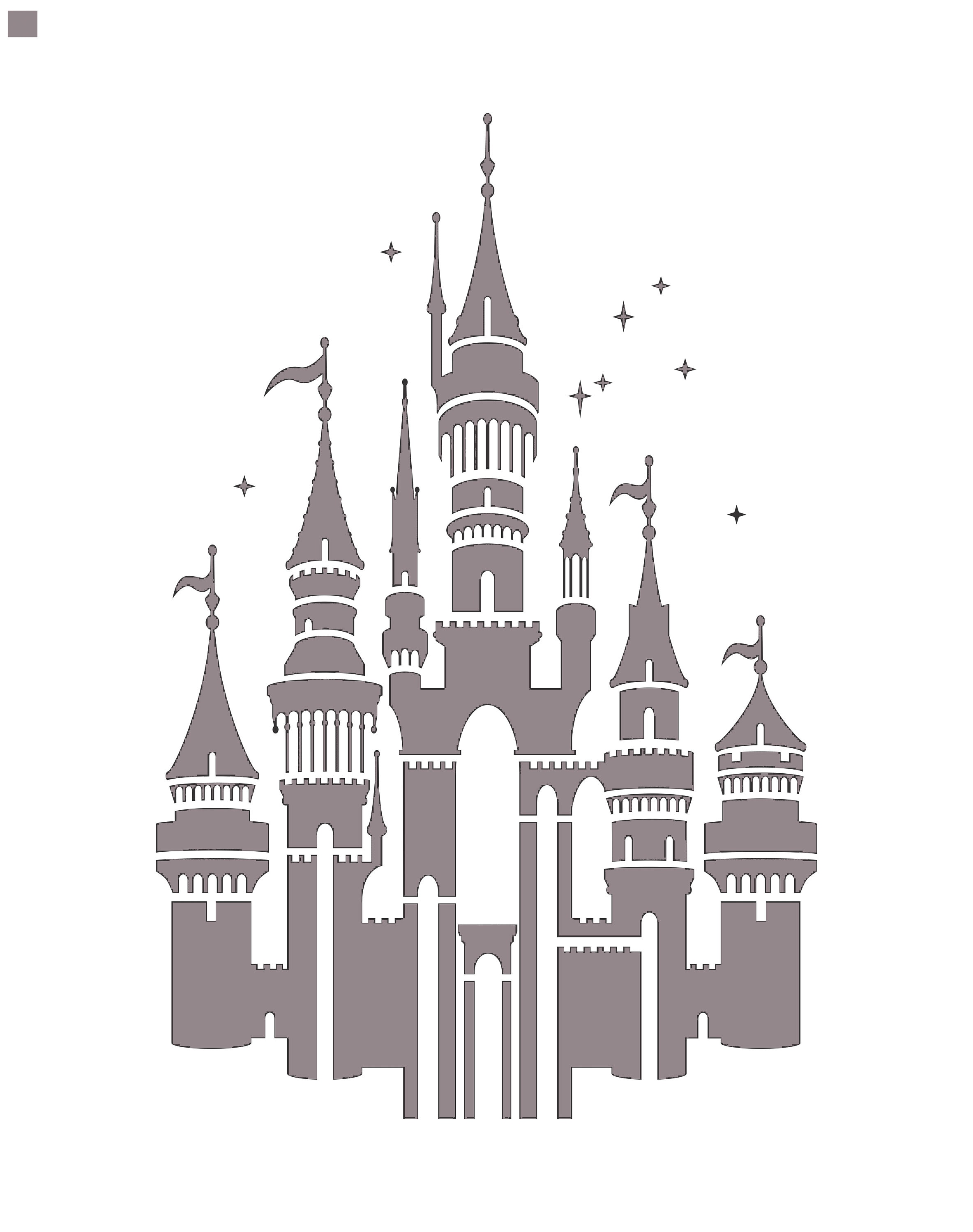 Deluxe Large Magical Castle Wall Stencil Three Sizes Etsy