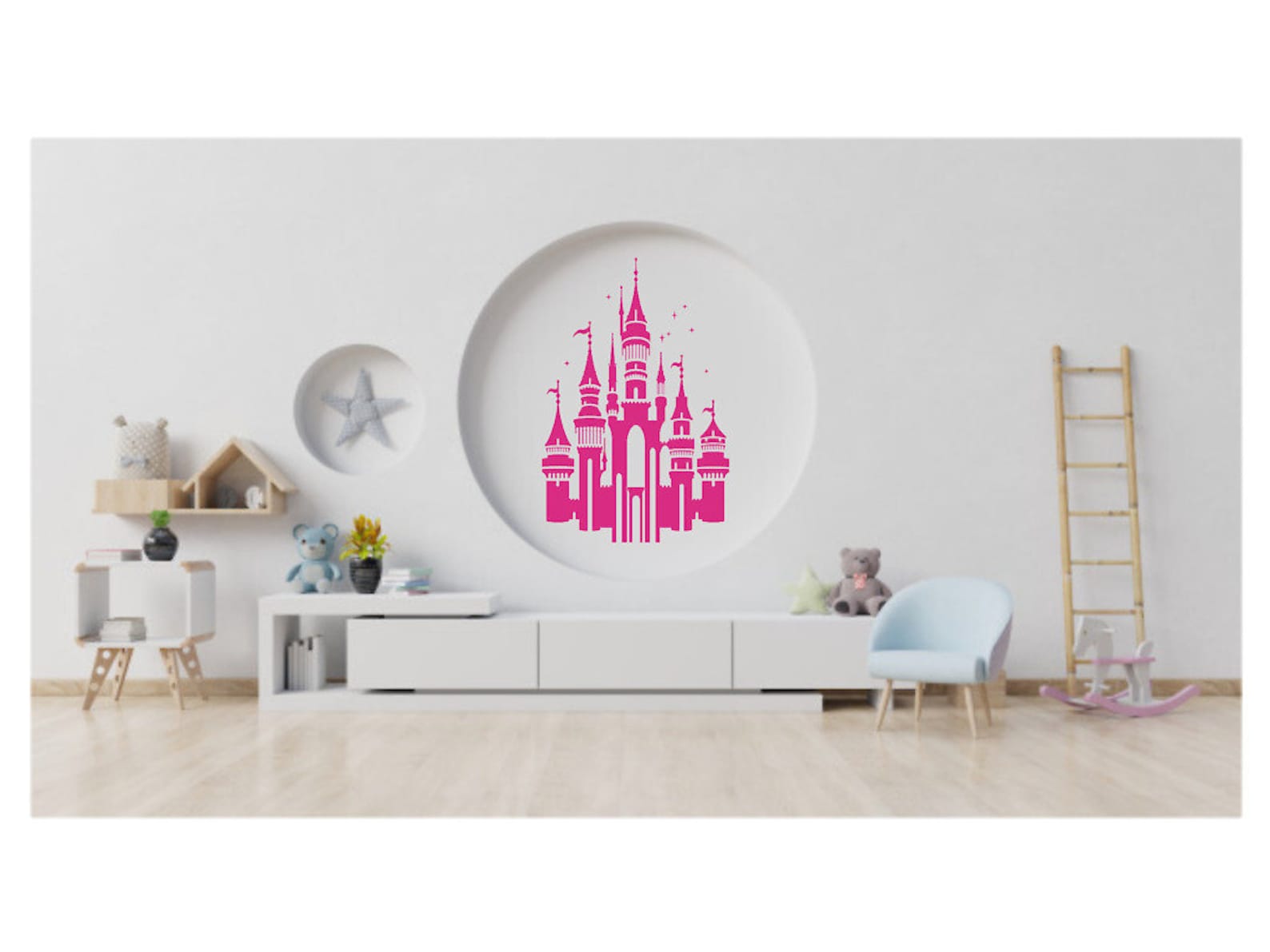 Deluxe Large Magical Castle Wall Stencil Three Sizes | Etsy