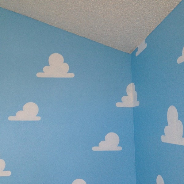 Cloud Wall Stencil - Etsy