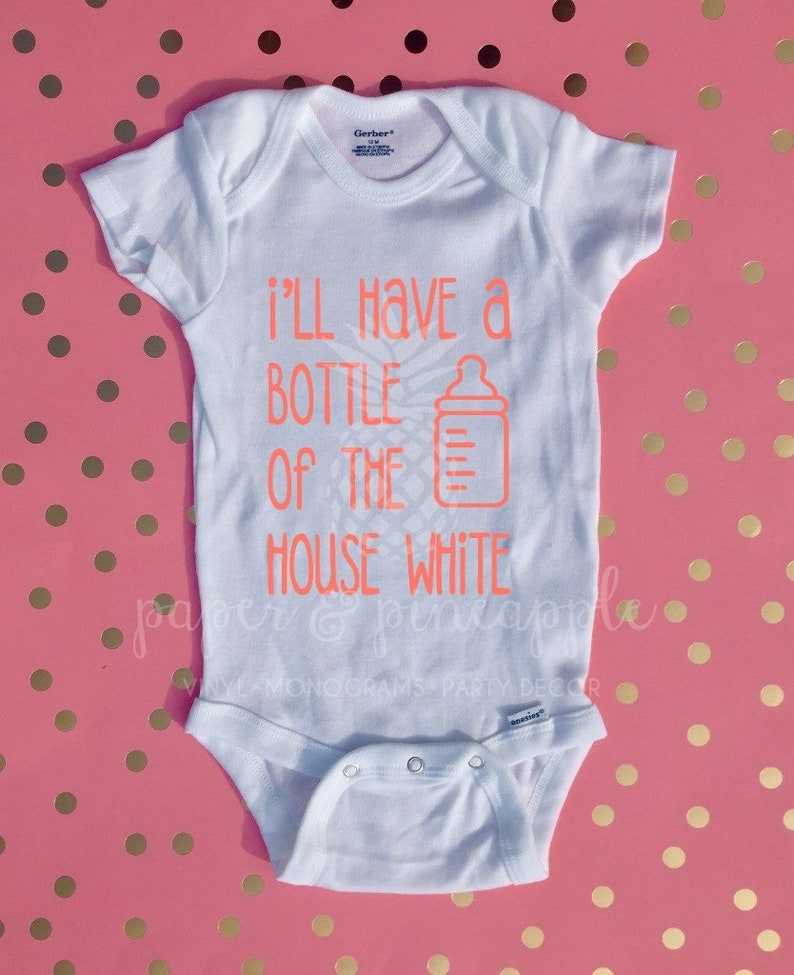 Baby Shower Gift New Baby Gift Custom Baby Bodysuit House White Onesie Funny Baby Onesie Custom Baby Onesie Personalized Onesie
