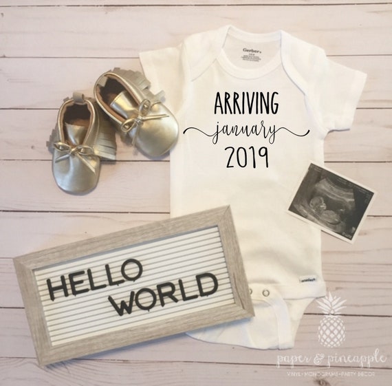 etsy baby announcement onesie
