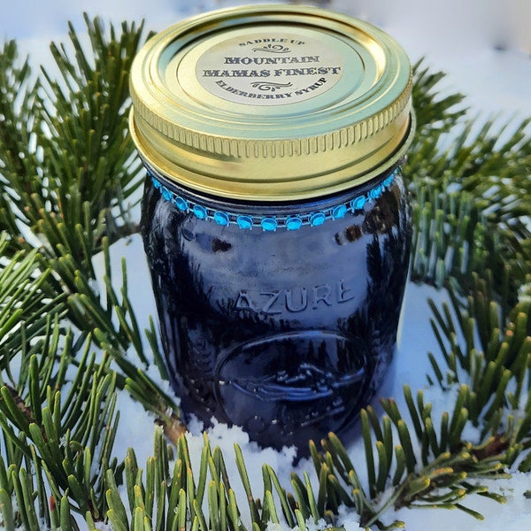 Saddle Up Elderberry Syrup with raw berry wildflower honey. Immune boosting Superfood. FREE U.S. SHIPPING!