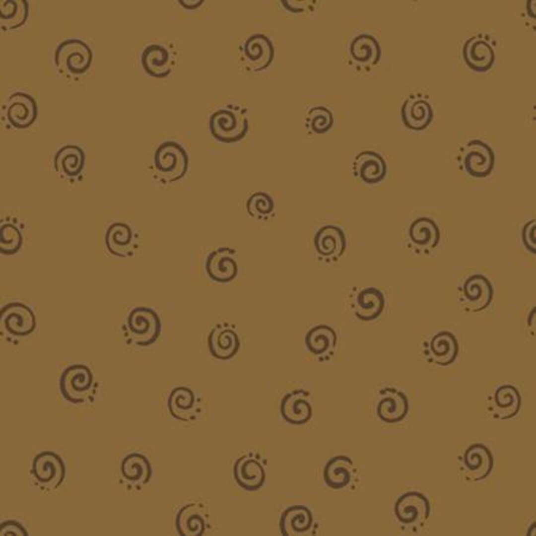 Susybee Brown Spirals SB20053-280 Clothworks - Etsy