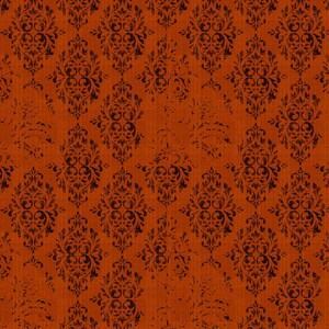 Happy Haunting Distressed Damask HHAU 5026 OO P&B Textiles