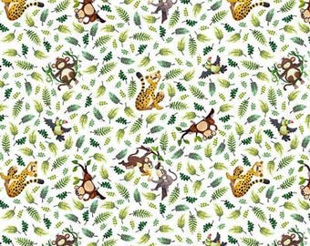 Susybee Jungle Friends digitale gooide dieren SB20444-100 White Clothworks