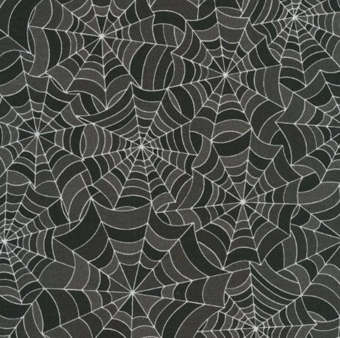 Hometown Halloween Spooky Webs Black MAS9923-K - Etsy