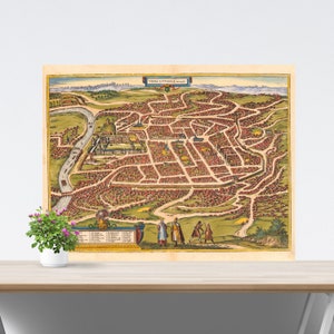 Vilnius / Vilna / Wilno Vintage Historical Antique City Map on Paper, Metropolis Map Art, Vintage Map Poster, Lithuania Antique City Map