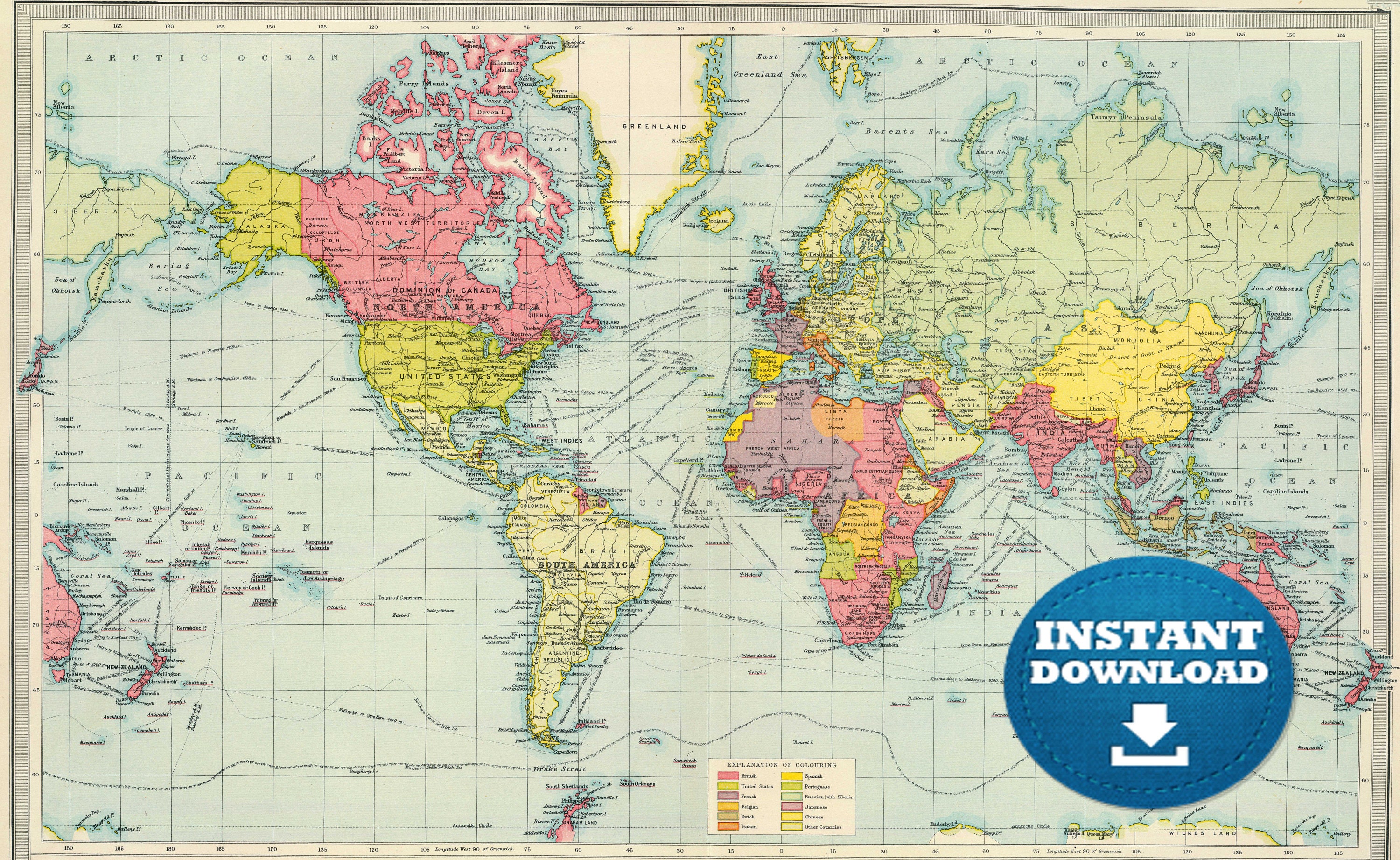 Clear Picture Of World Map