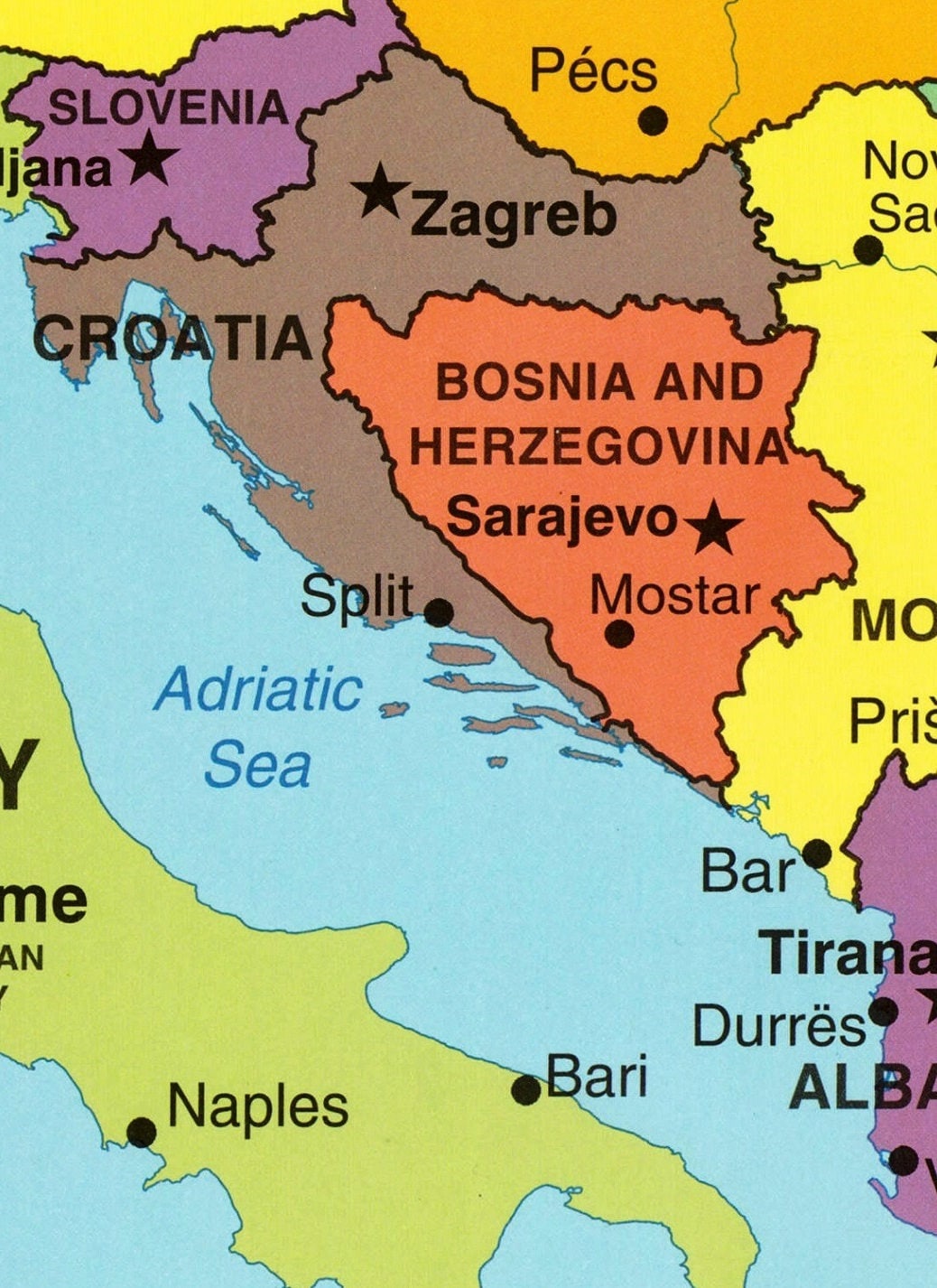 Digital Political Colorful Modern Map Of Europe Ready To Print Map Images