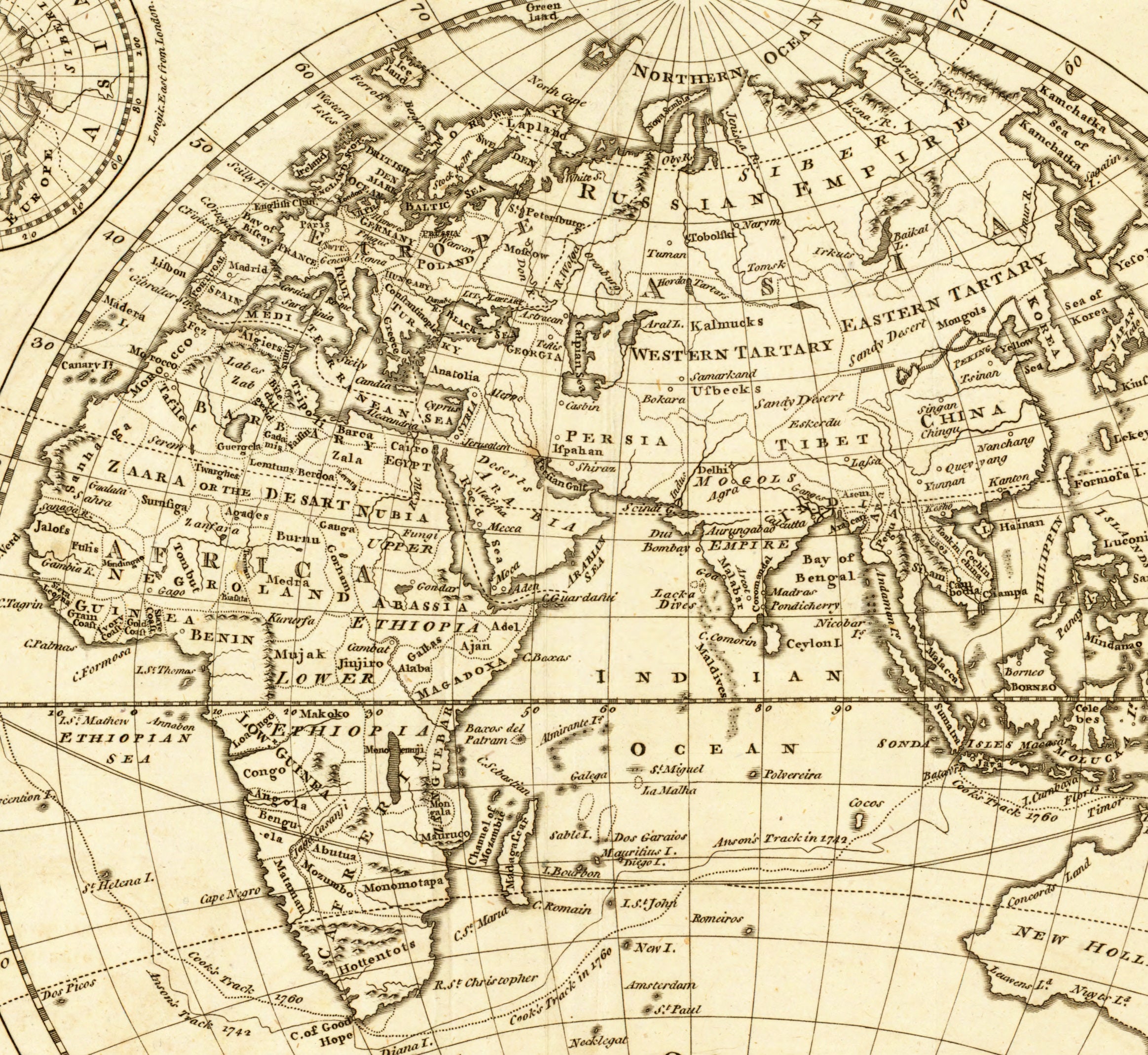 digital vintage drawing black and white world map
