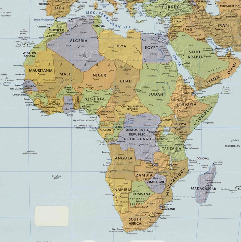digital modern political world map printable download large etsy