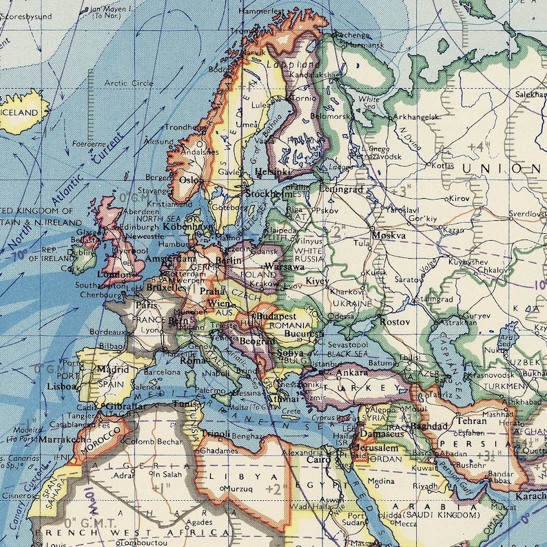 digital america centric world map printable download vintage etsy
