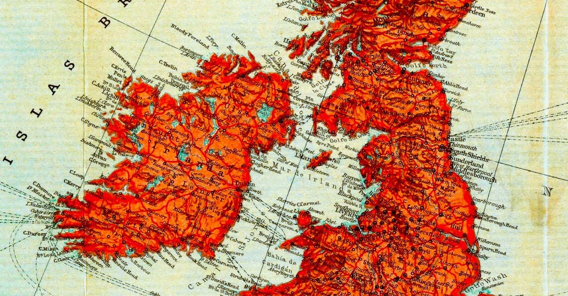 Digital Vintage Europe Map, Printable Vintage European Map, Map of ...