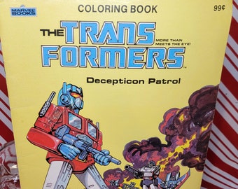Download Transformers Coloring Book Etsy