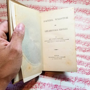 1875 HC Daniel Webster, His Life and Public Services Joseph Banvard image 5