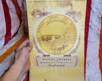 1949 Official Calendar of The  Minnesota Territorial Centennial. Minnesota Historical Society.
